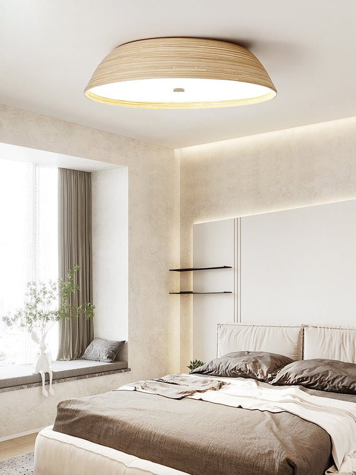 Bamboo Textured Ceiling Lamp - Vakkerlight