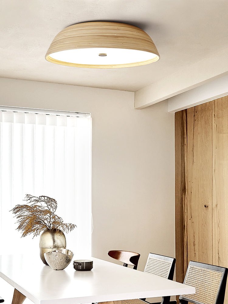 Bamboo Textured Ceiling Lamp - Vakkerlight