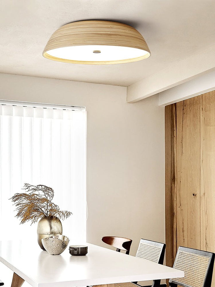 Bamboo Textured Ceiling Lamp - Vakkerlight