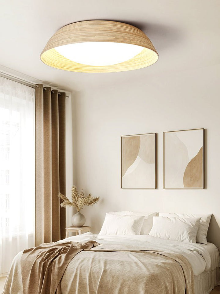 Bamboo Textured Ceiling Lamp - Vakkerlight