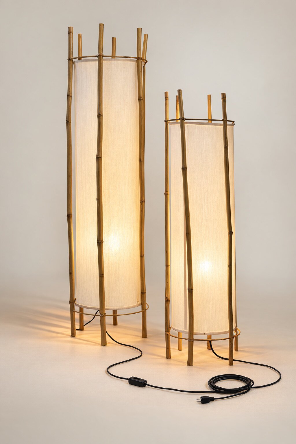 Bamboo Veil Lantern Floor Lamp - Vakkerlight