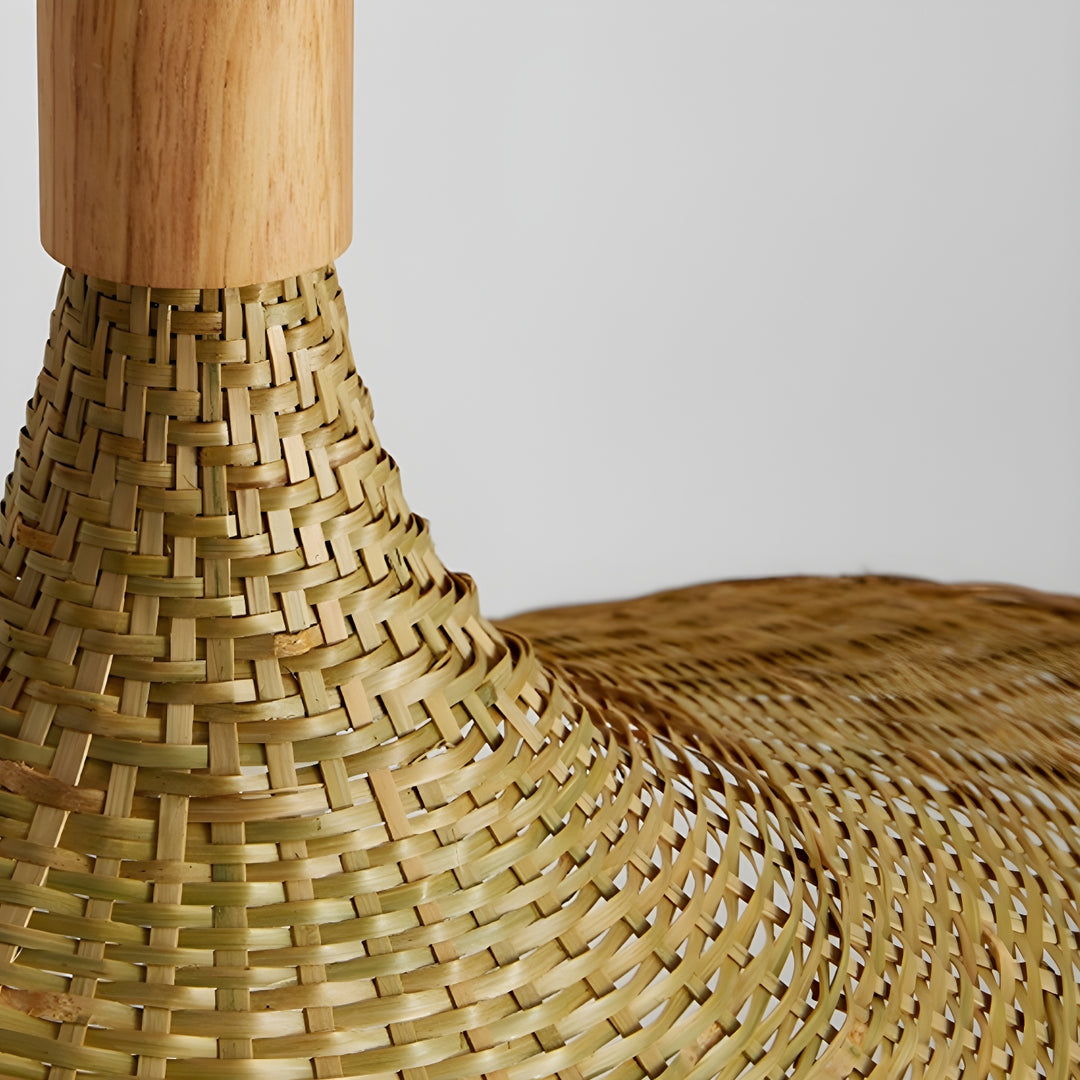 Rattan Weave Hat Pendant Light