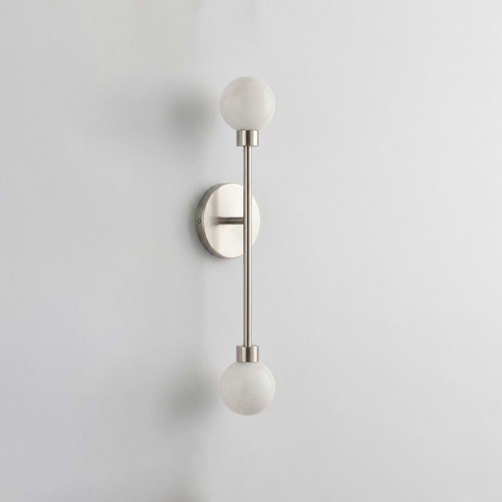 Barbell Alabaster Wall Sconce