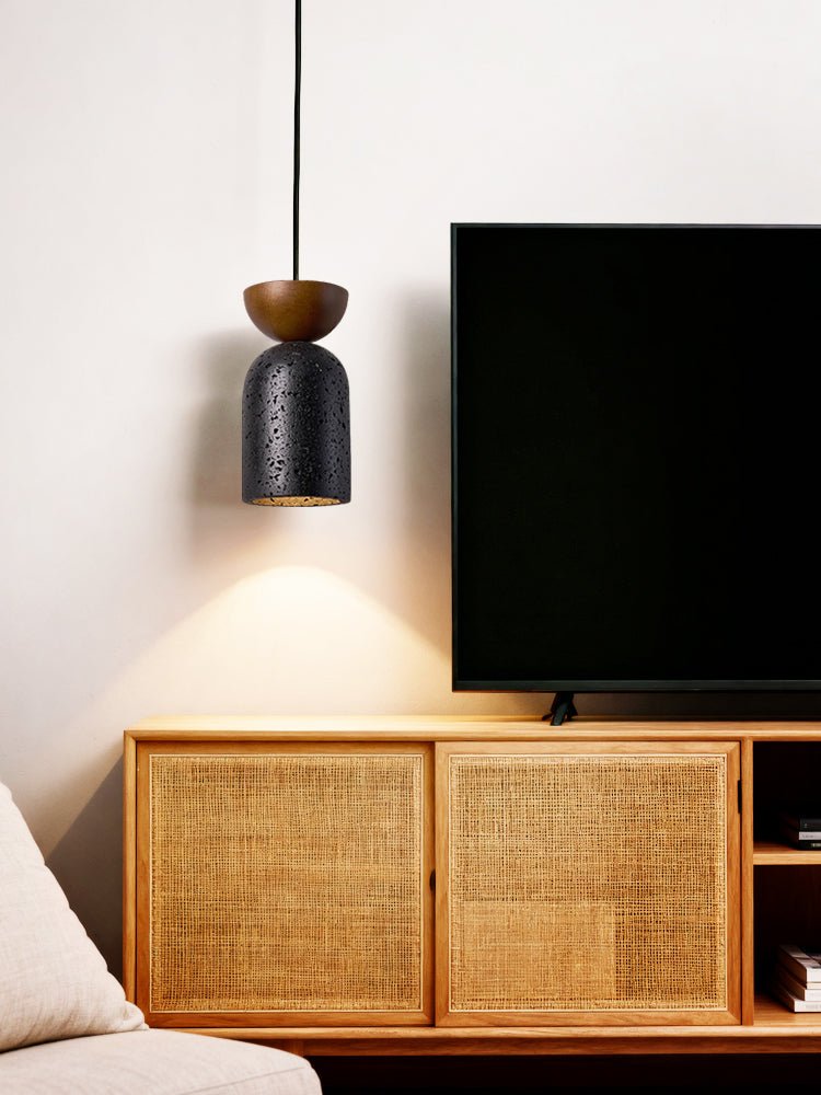 Basalt Walnut Drop Pendant Light - Vakkerlight