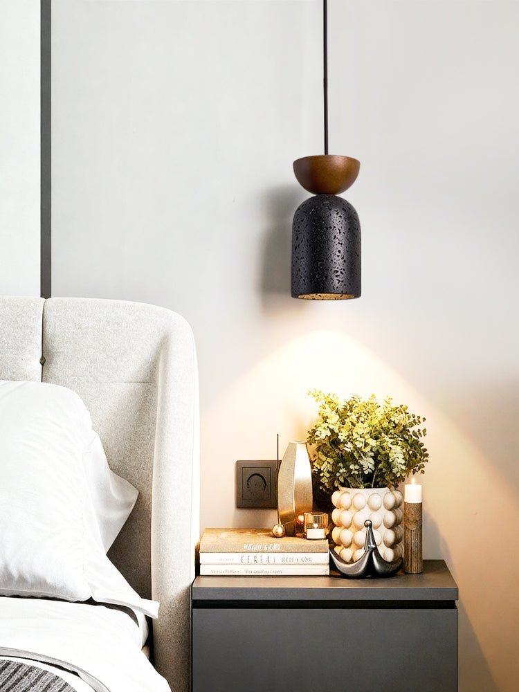 Basalt Walnut Drop Pendant Light - Vakkerlight