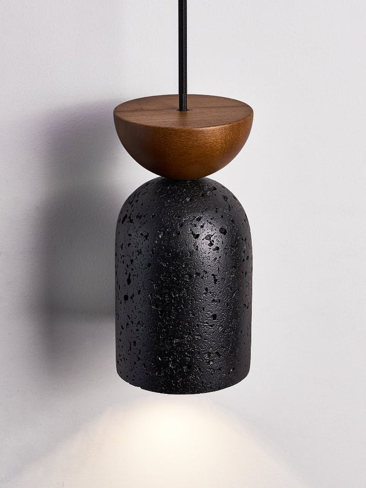 Basalt Walnut Drop Pendant Light - Vakkerlight