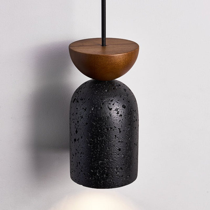 Basalt Walnut Drop Pendant Light - Vakkerlight