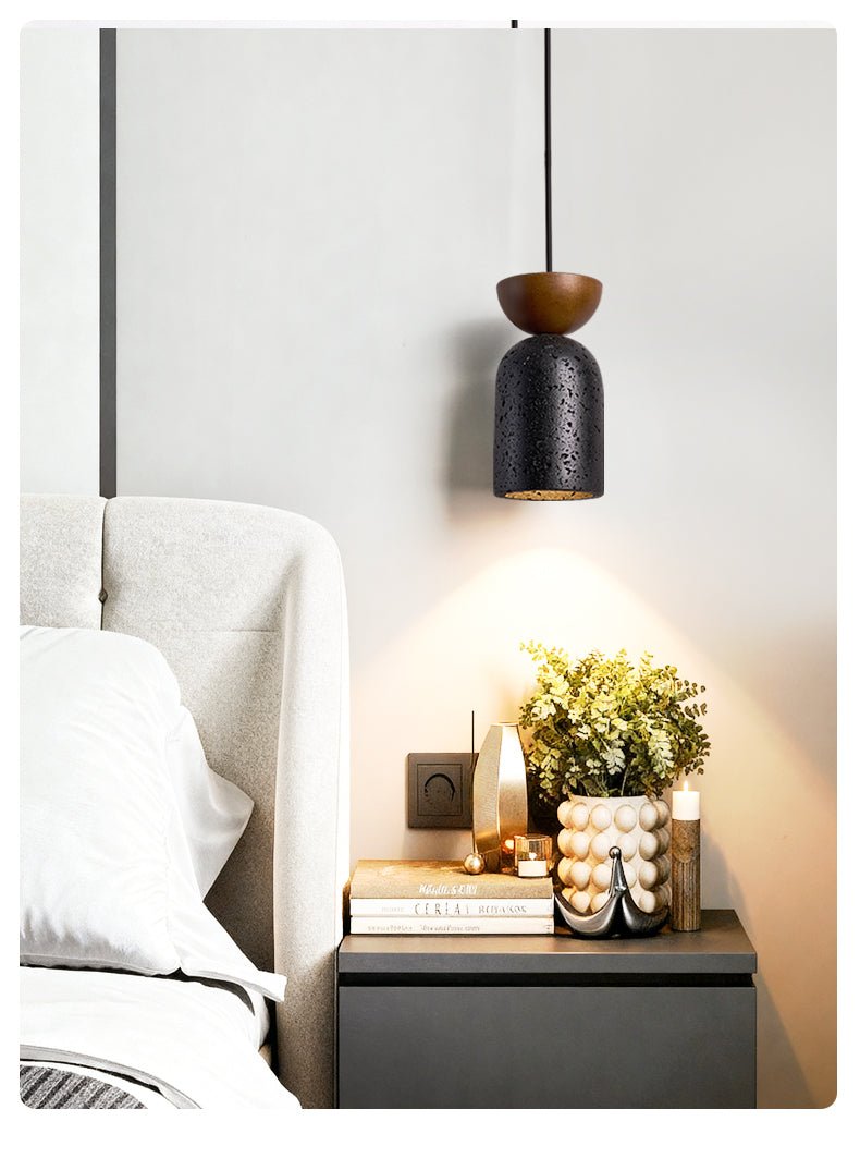 Basalt Walnut Drop Pendant Light - Vakkerlight