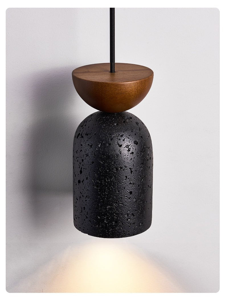 Basalt Walnut Drop Pendant Light - Vakkerlight