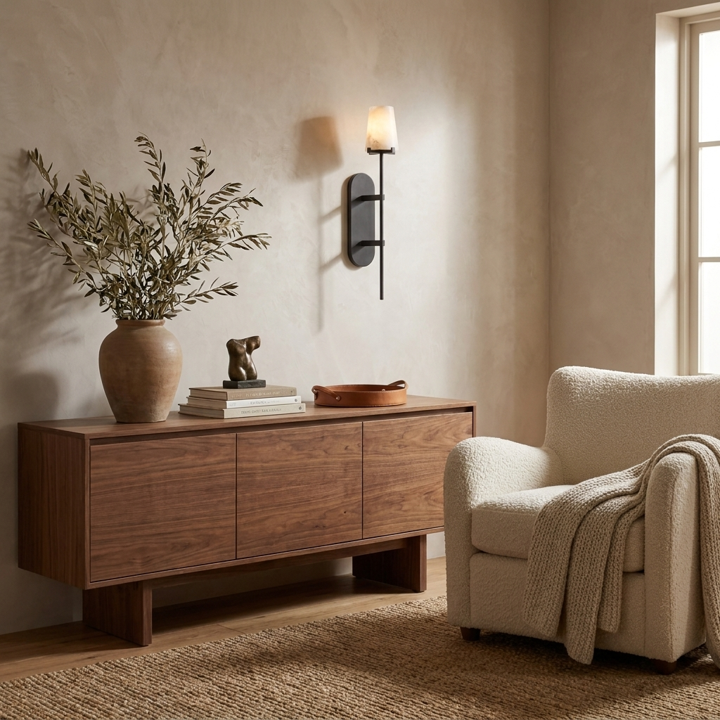 Baton Alabaster Wall Sconce