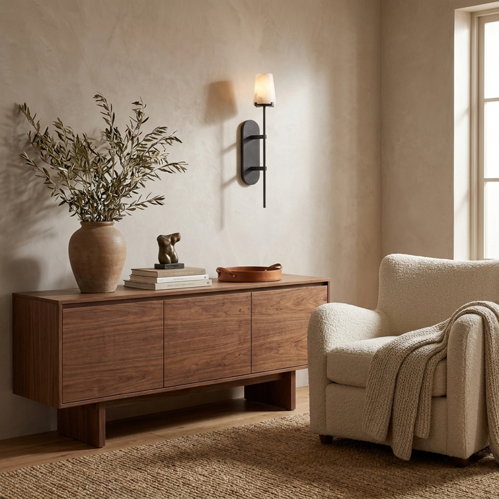 Baton Alabaster Wall Sconce