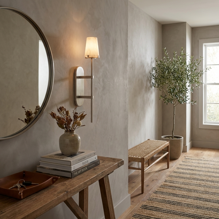 Baton Alabaster Wall Sconce
