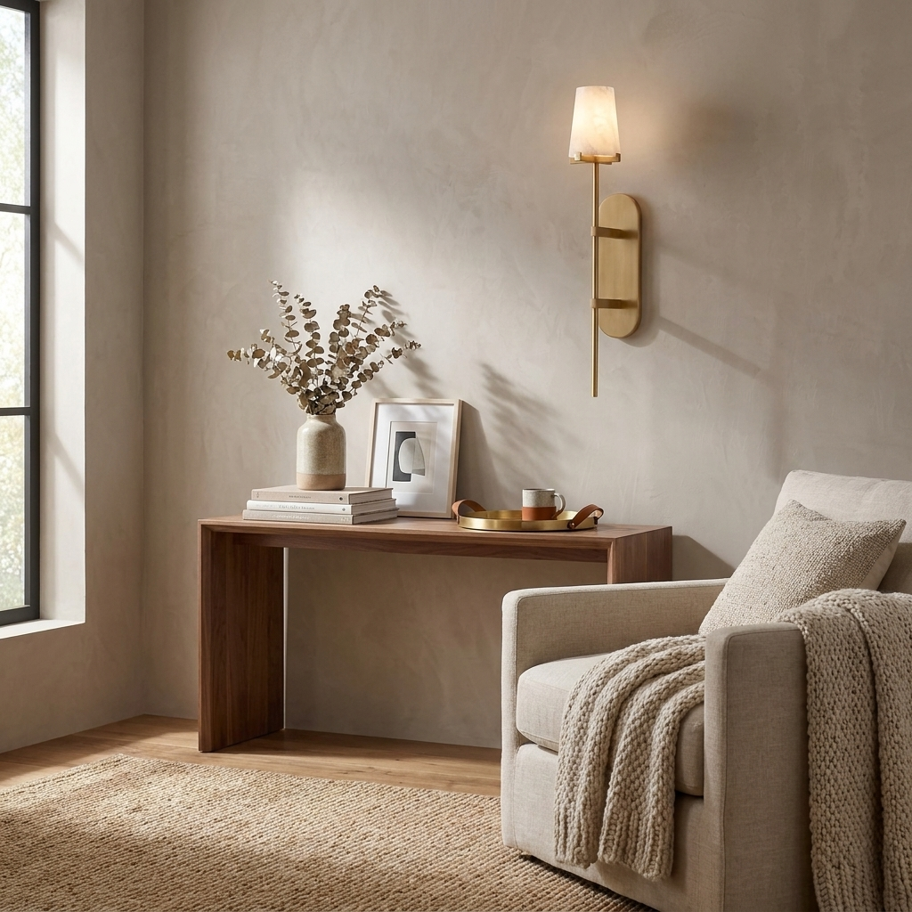 Baton Alabaster Wall Sconce