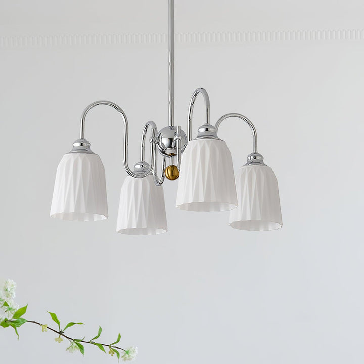 Bauhaus Pleated Chandelier - Vakkerlight