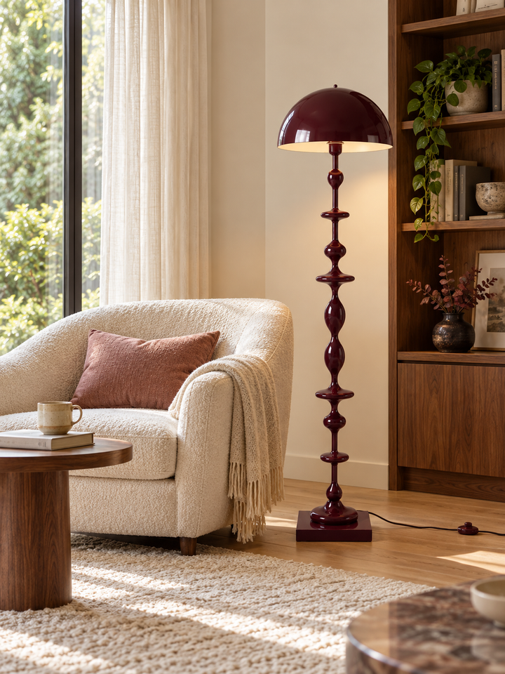 Beaded Mushroom Floor Lamp