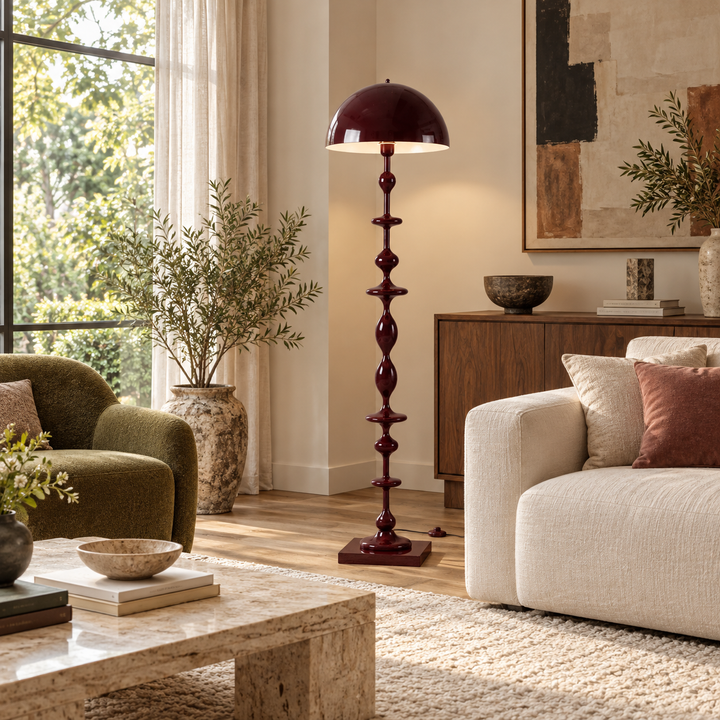 Beaded Mushroom Floor Lamp