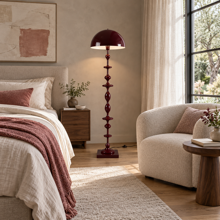 Beaded Mushroom Floor Lamp