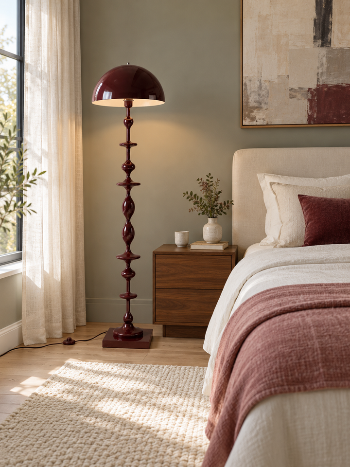 Beaded Mushroom Floor Lamp