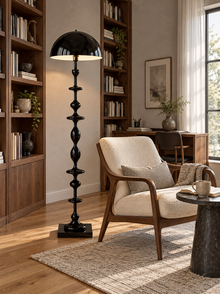 Beaded Mushroom Floor Lamp