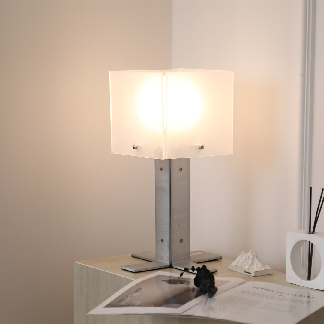 Beam Steel Acrylic Table Lamp