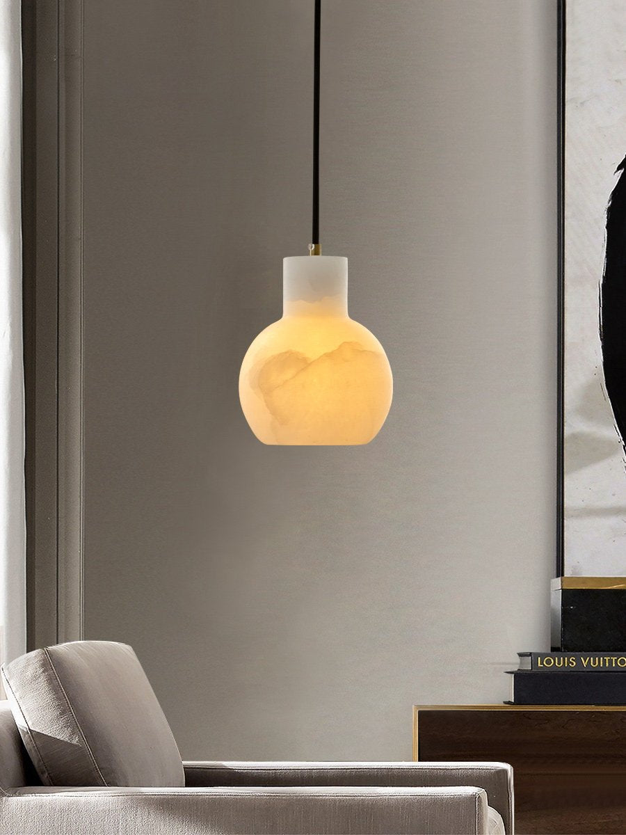 Bell Jar Alabaster Cluster Chandelier - Vakkerlight