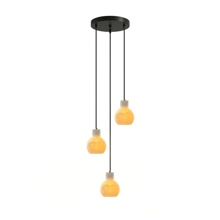 Bell Jar Alabaster Cluster Chandelier - Vakkerlight