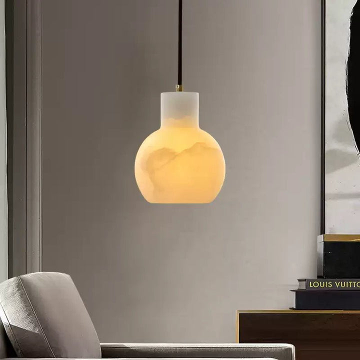 Bell Jar Alabaster Cluster Chandelier - Vakkerlight