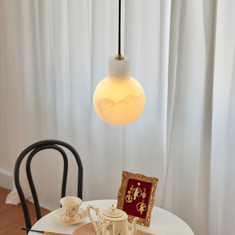Bell Jar Alabaster Cluster Chandelier - Vakkerlight