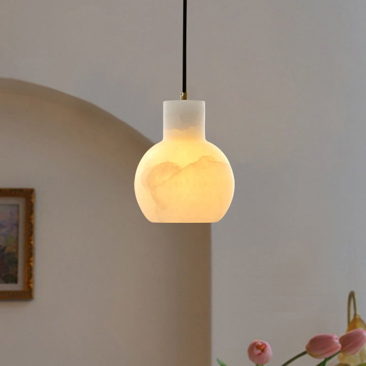 Bell Jar Alabaster Cluster Chandelier - Vakkerlight