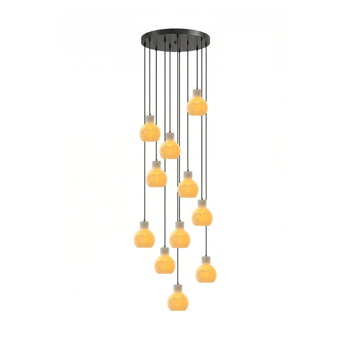 Bell Jar Alabaster Cluster Chandelier - Vakkerlight
