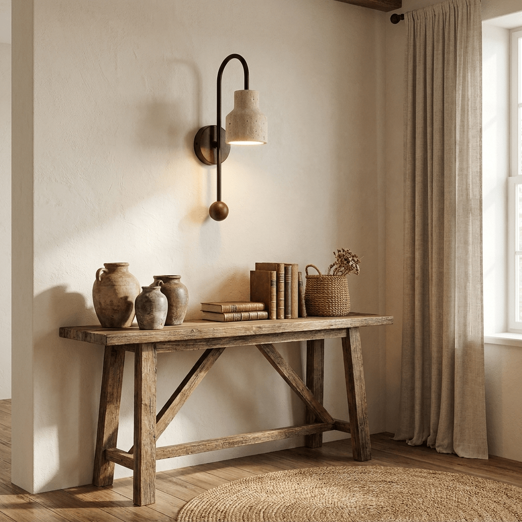 Bell Travertine Arc Sconce - Vakkerlight