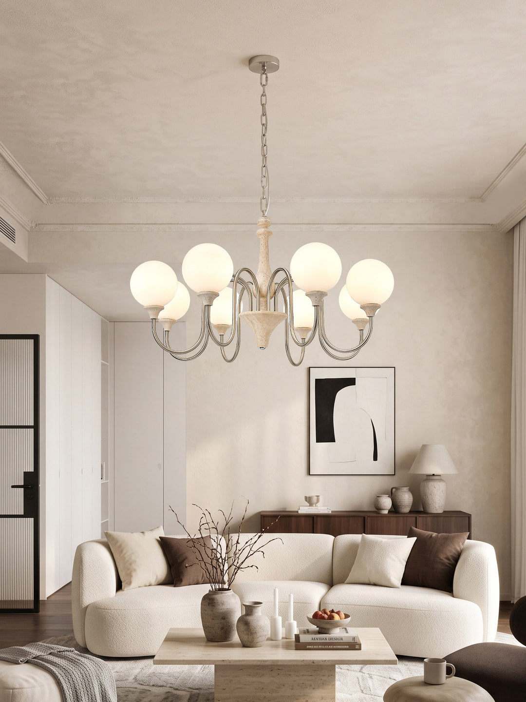 Bellamy Travertine Chandelier