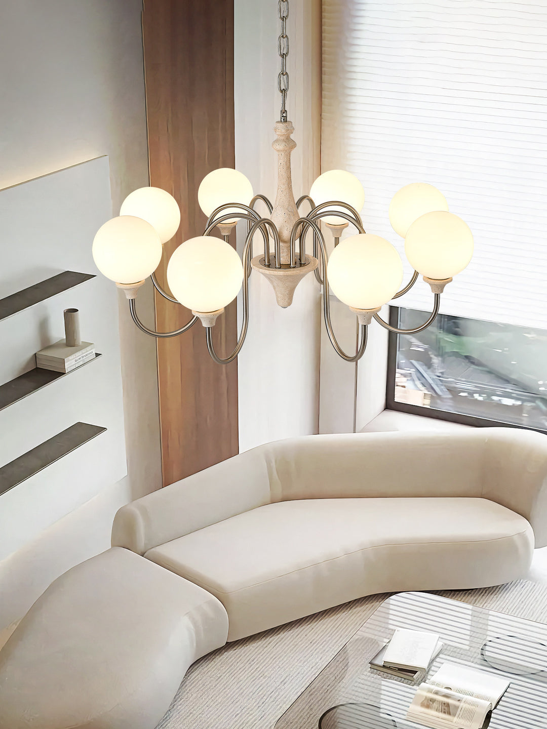 Bellamy Travertine Chandelier