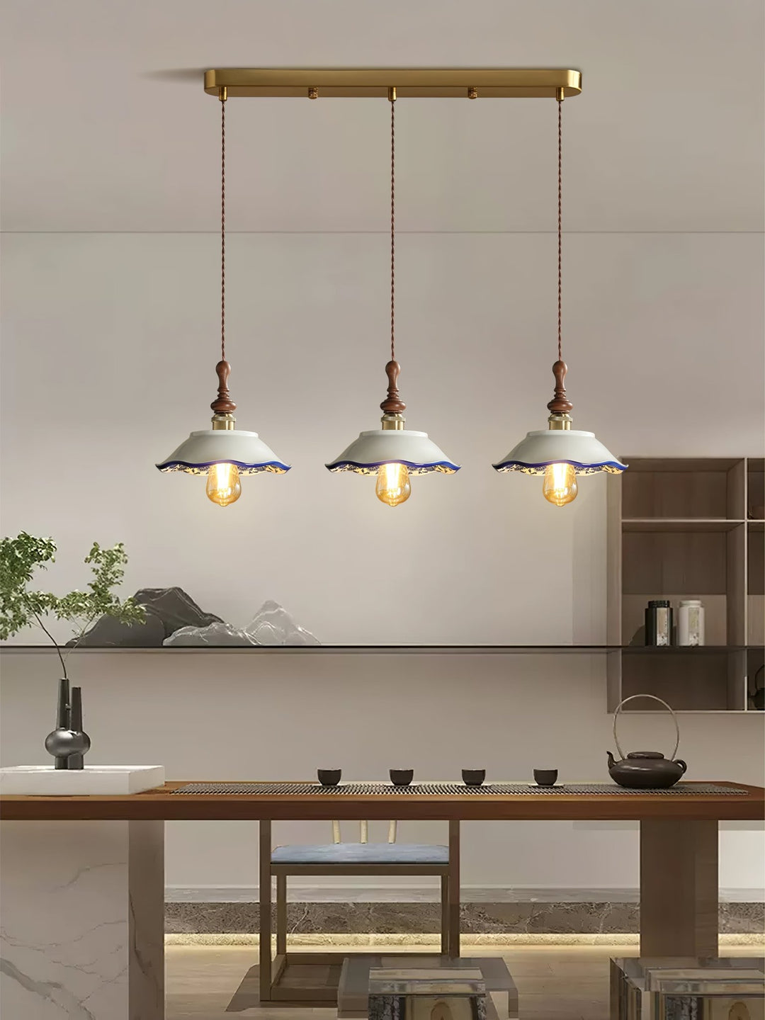 Bellaria Ceramic Pendant Light - Vakkerlight