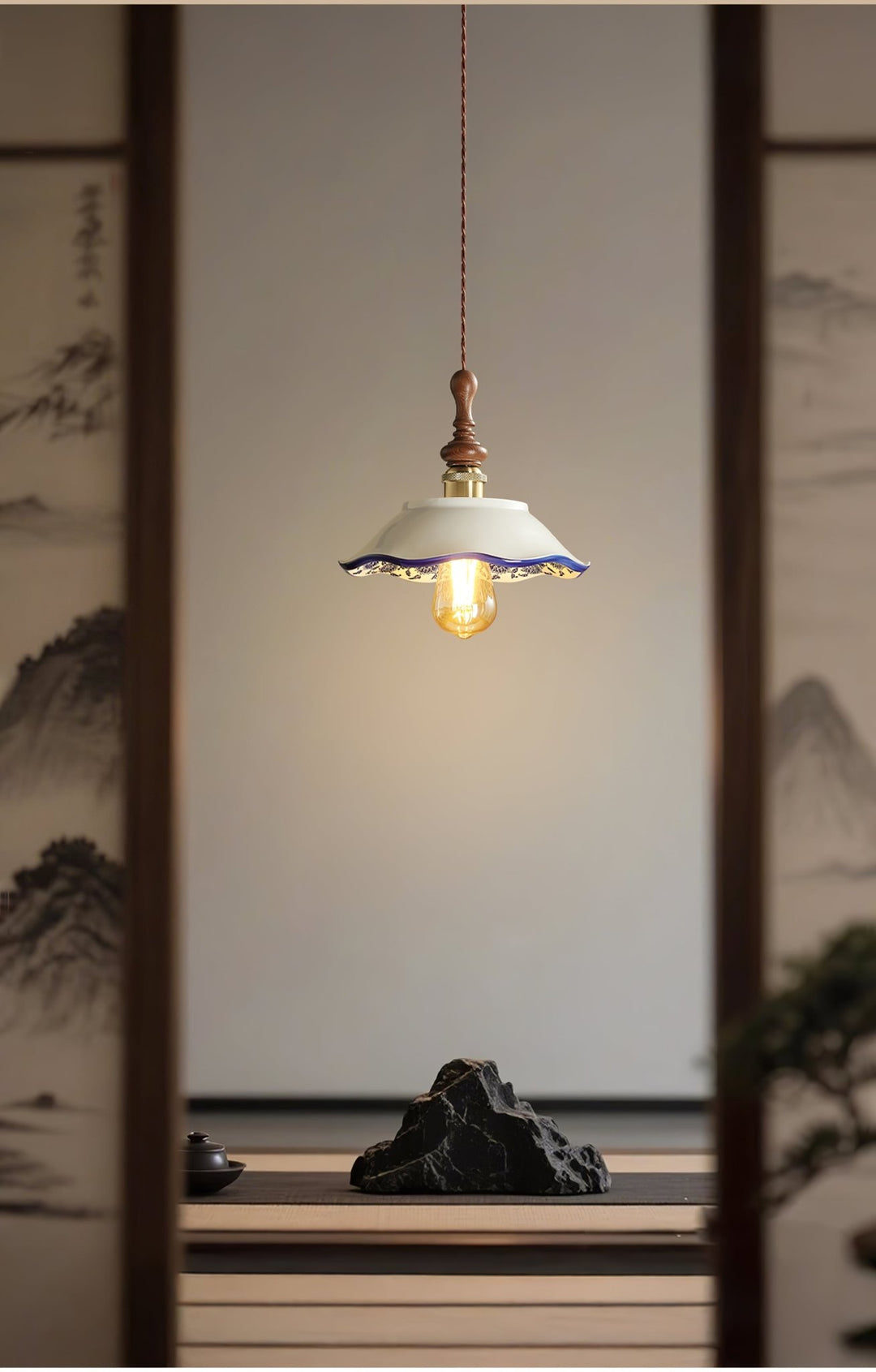 Bellaria Ceramic Pendant Light - Vakkerlight