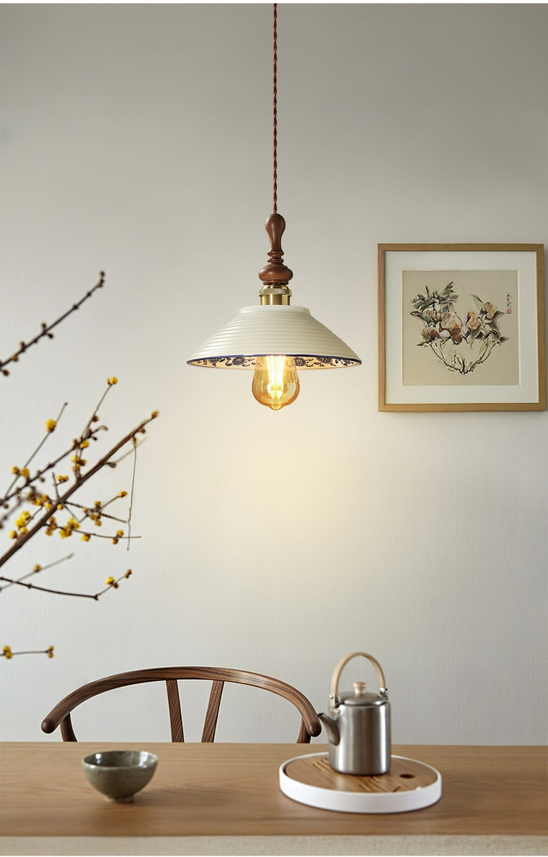 Bellaria Ceramic Pendant Light - Vakkerlight