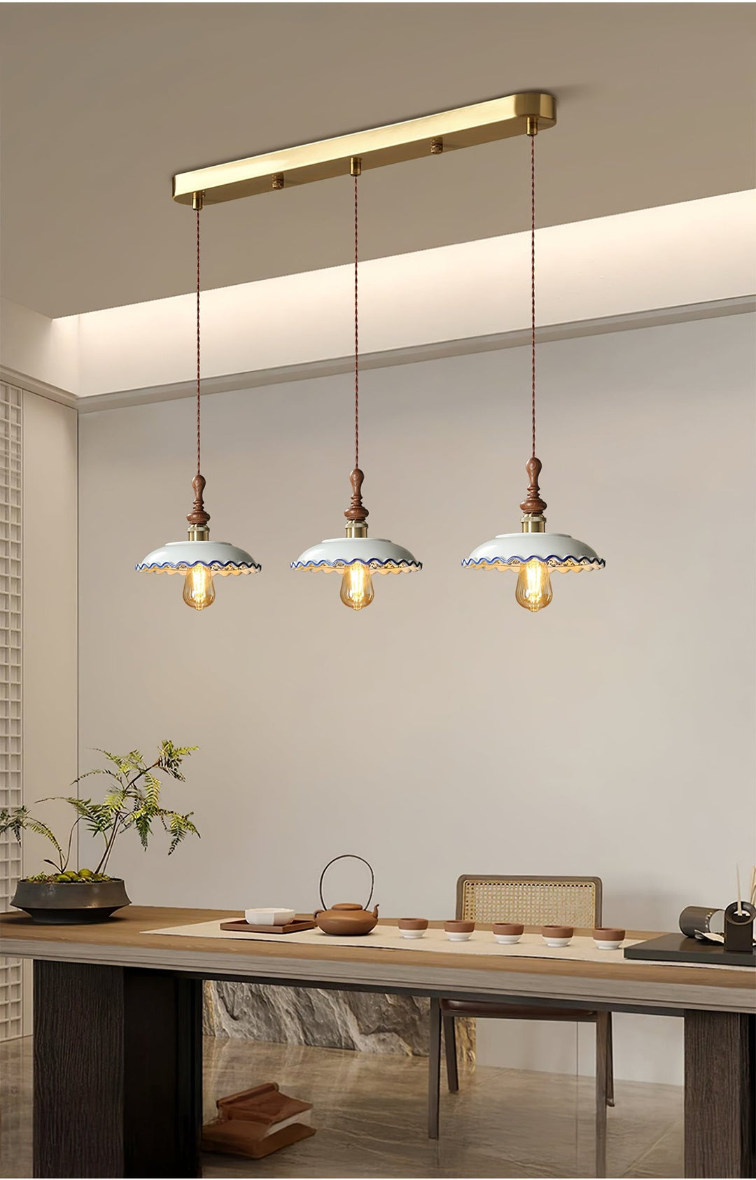 Bellaria Ceramic Pendant Light - Vakkerlight