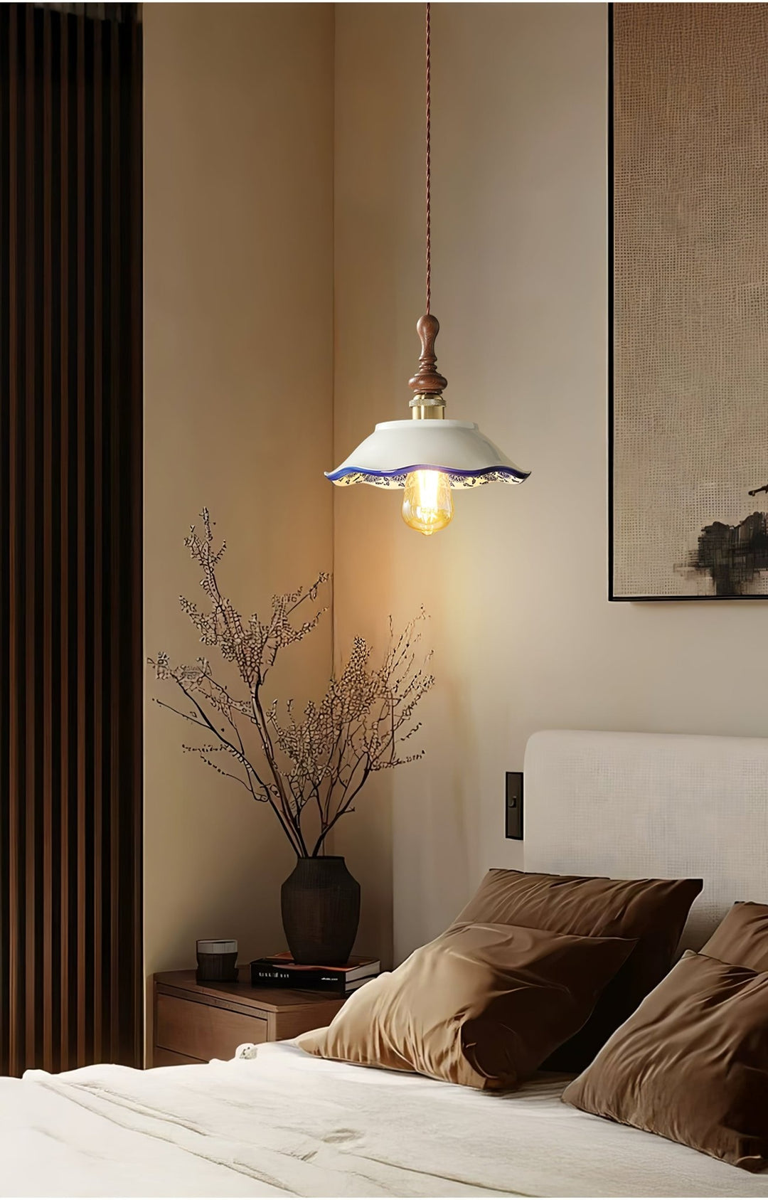 Bellaria Ceramic Pendant Light - Vakkerlight