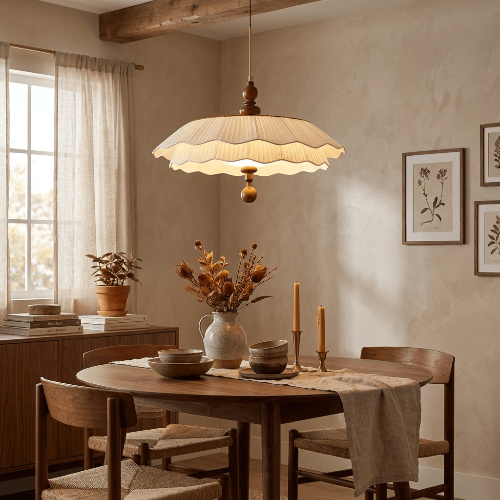 Belle Epoque Pleated Pendant Light - Vakkerlight