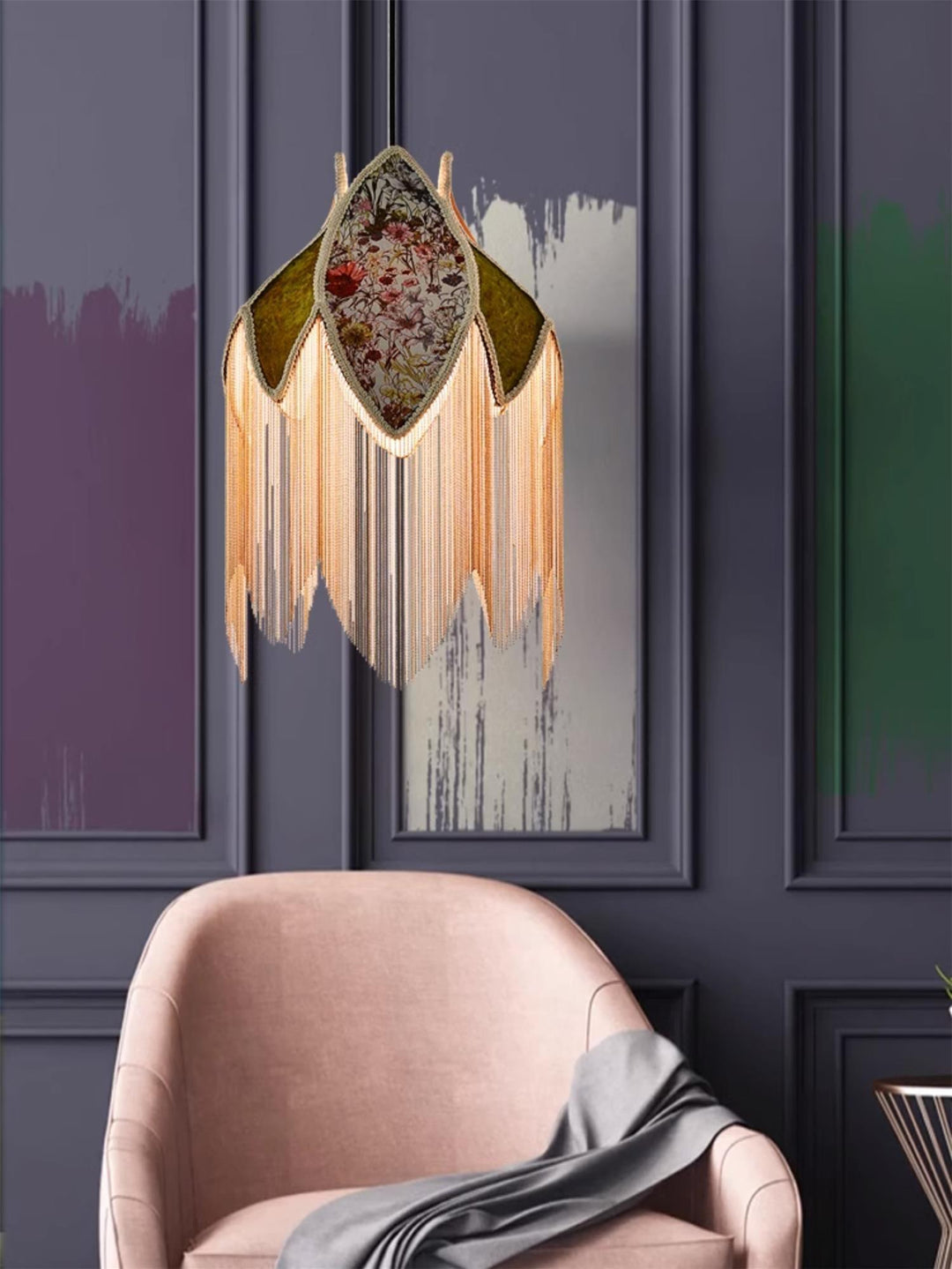 Bette Fringed Pendant Lamp - Vakkerlight