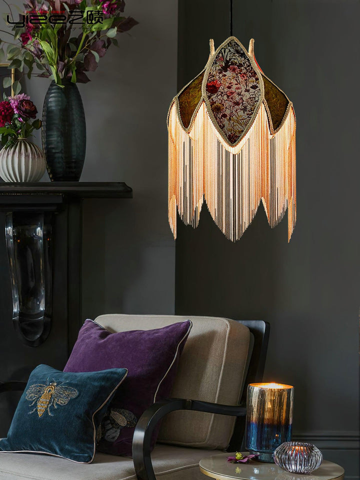 Bette Fringed Pendant Lamp - Vakkerlight