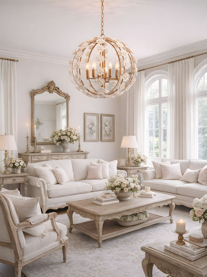 Bianca Floral Orb Chandelier - Vakkerlight