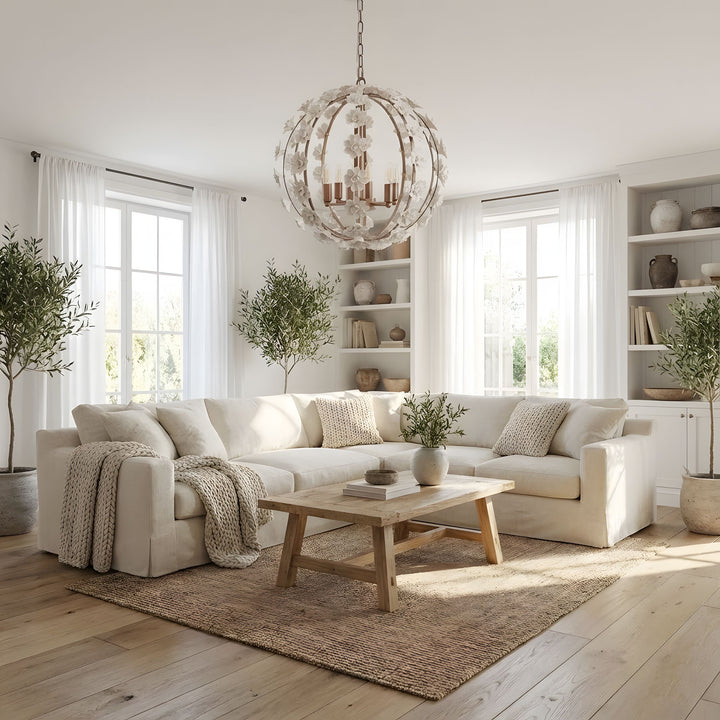 Bianca Floral Orb Chandelier - Vakkerlight