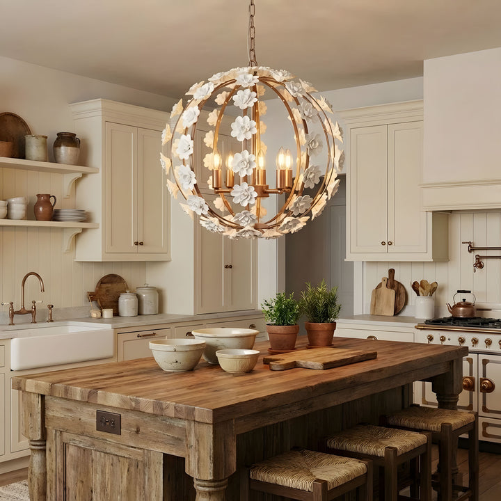 Bianca Floral Orb Chandelier - Vakkerlight