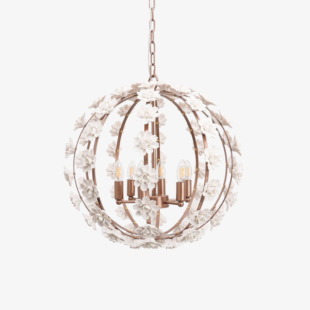 Bianca Floral Orb Chandelier - Vakkerlight