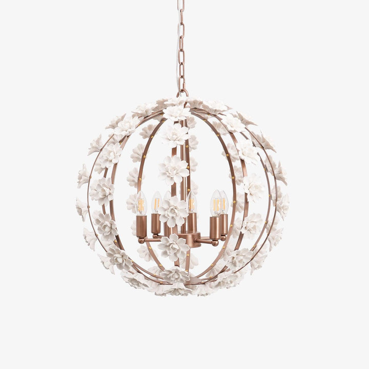 Bianca Floral Orb Chandelier - Vakkerlight