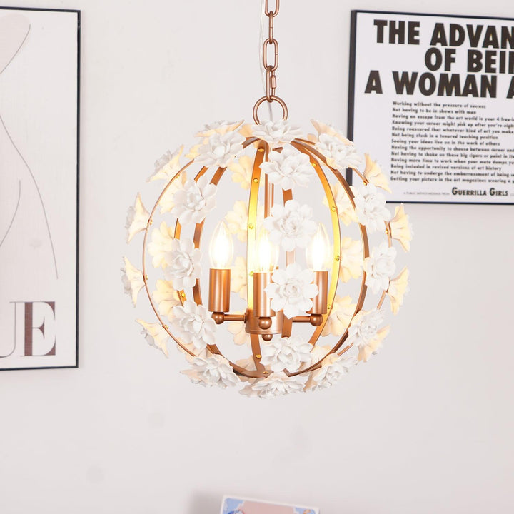 Bianca Floral Orb Chandelier - Vakkerlight