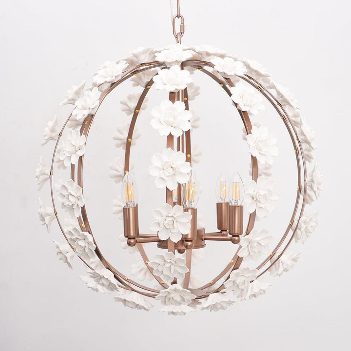 Bianca Floral Orb Chandelier - Vakkerlight