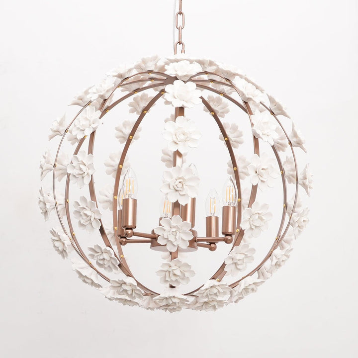 Bianca Floral Orb Chandelier - Vakkerlight