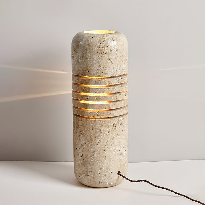 Big Stone Bucket Floor Lamp